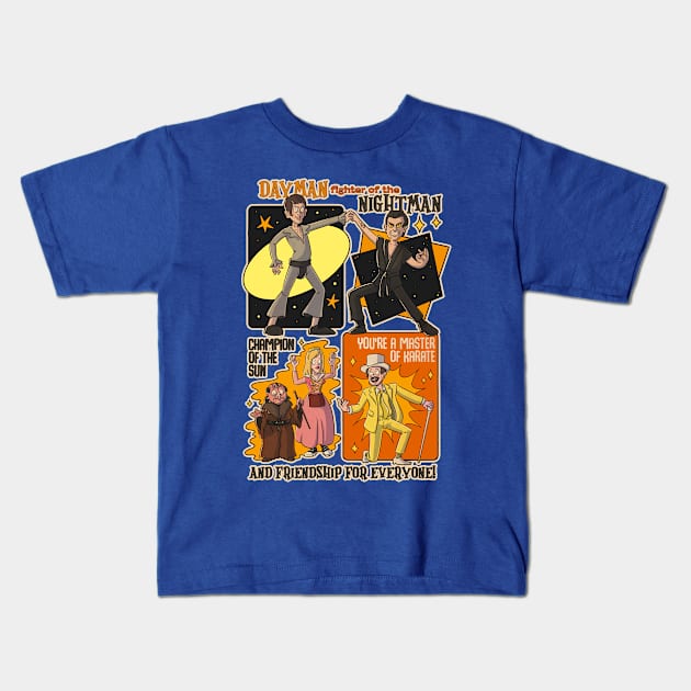 The Nightman Cometh Kids T-Shirt by atomiqueacorn